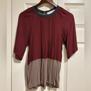 Zara color block blouse